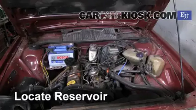 1985 Volkswagen Passat C Estate 1.6L 4 Cyl. Diesel Líquido limpiaparabrisas Agregar líquido